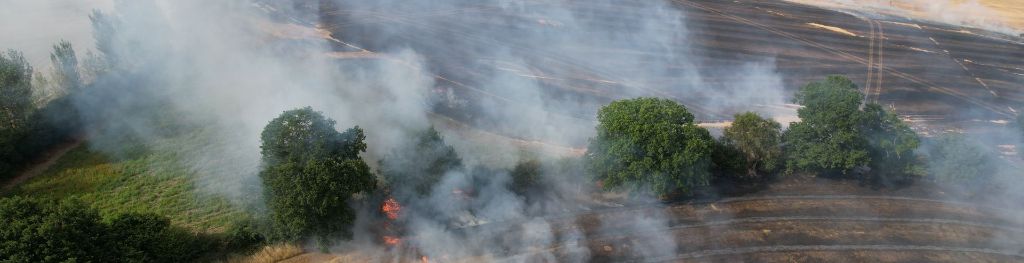 wildfires UK farmland and country side