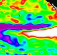 The 1997 El Nino seen by TOPEX/Poseidon. Source NASA