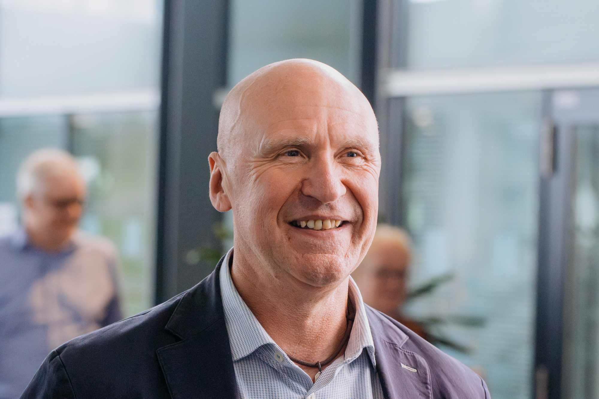 A photo of Charles Ewen at the Met Office, smiling