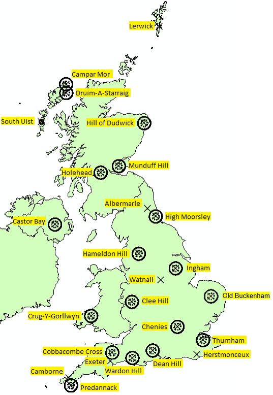 UK map of consultation zones for planners and developers