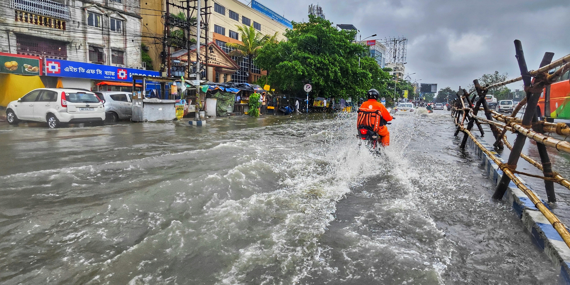 Monsoon flooding in Kolkata