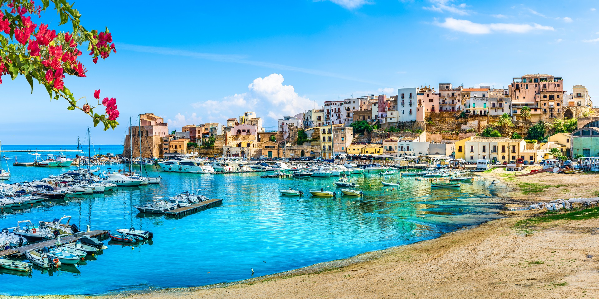 Port of Castellammare del Golfo in Sicily, Italy