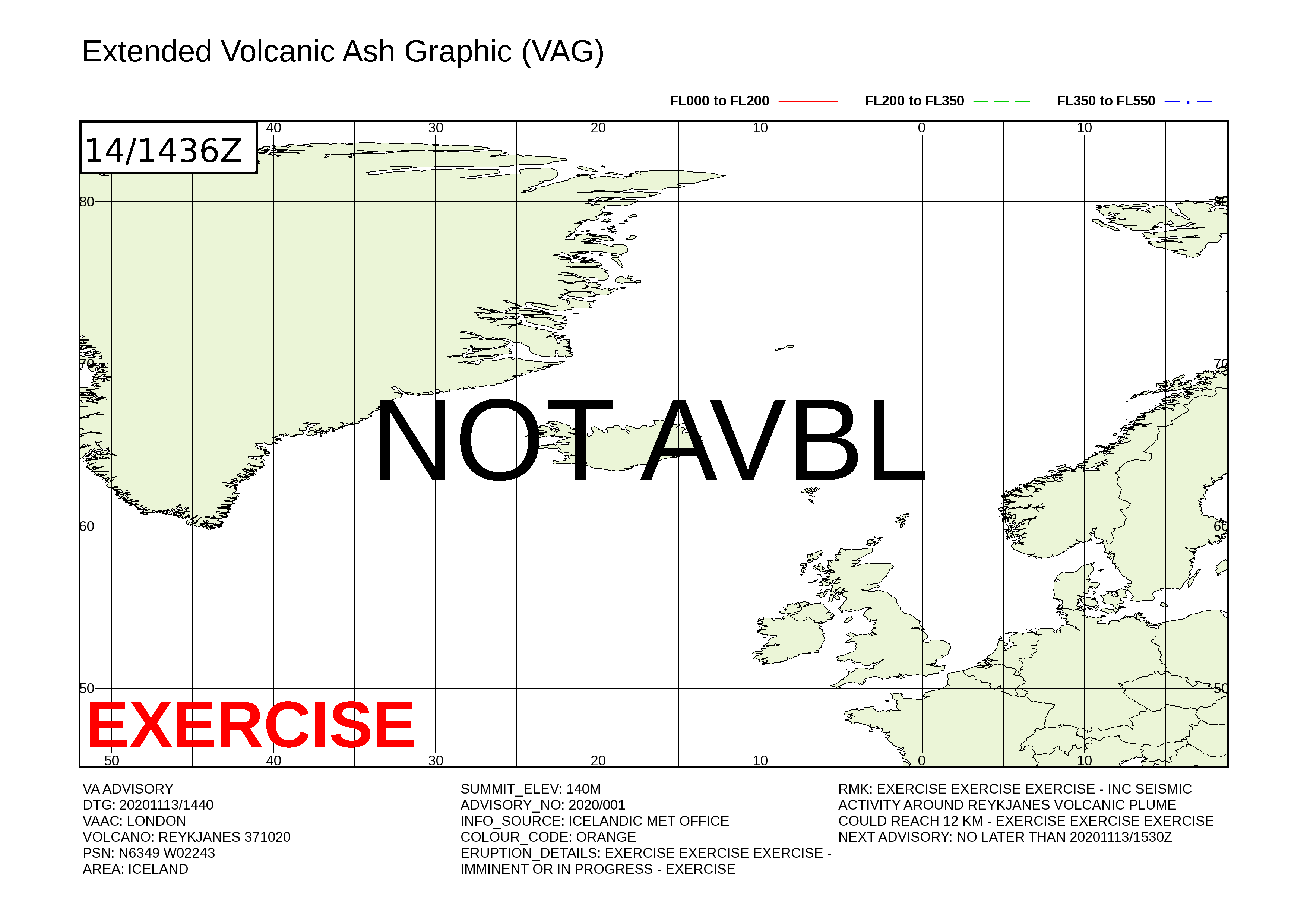 Volcanic ash graphic